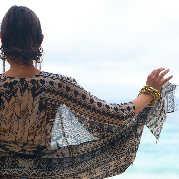 Aztec Tiger Robe - Picture 2 of 14